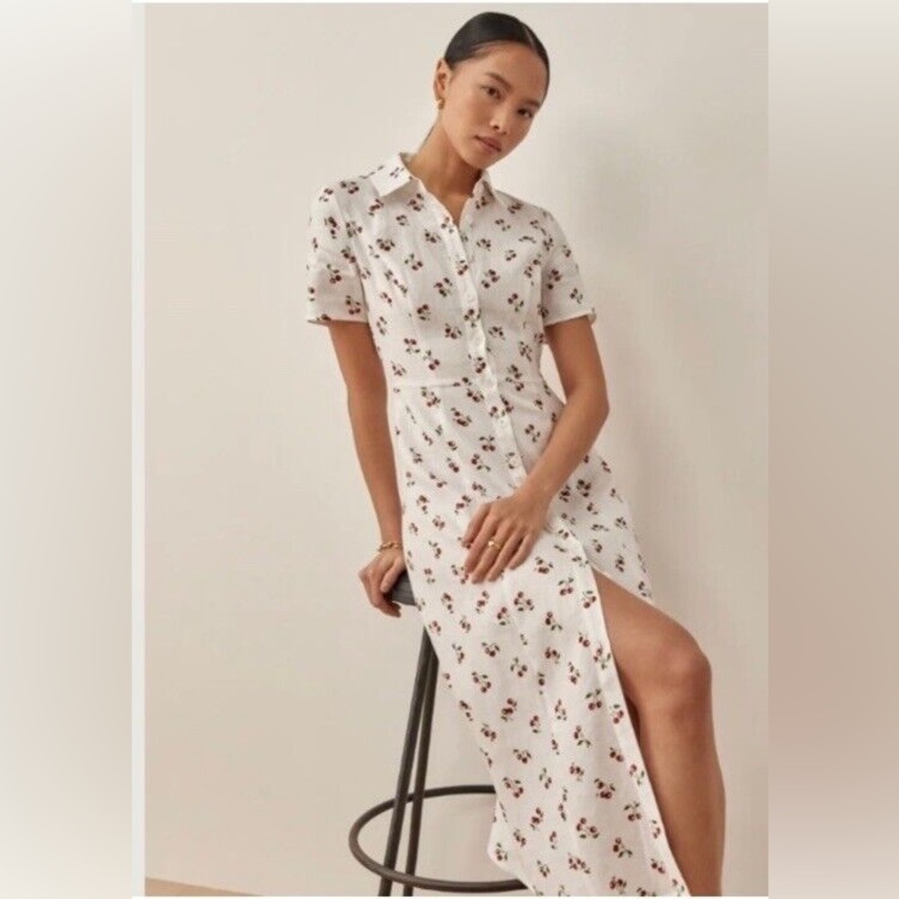 Reformation Marianne Linen Dress